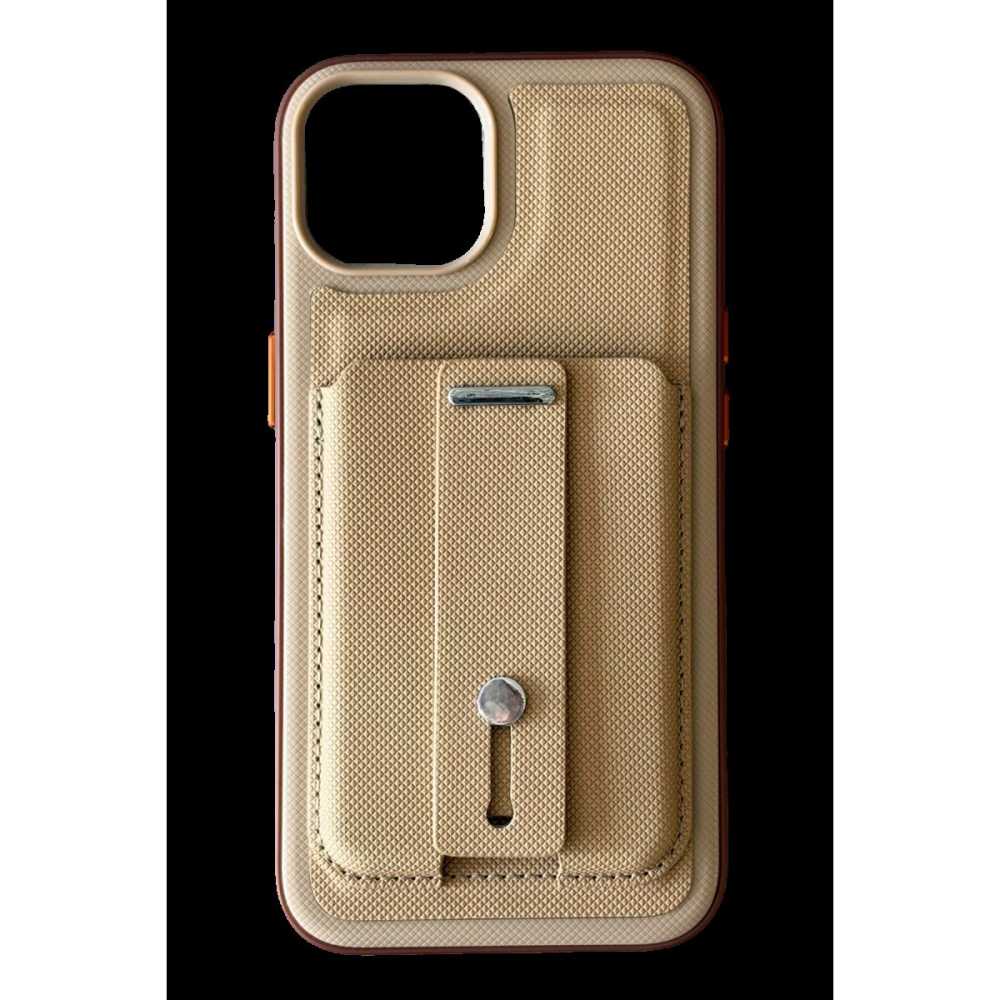 Newface Apple İphone 15 Latte Kartvizitli Kapak - Bej