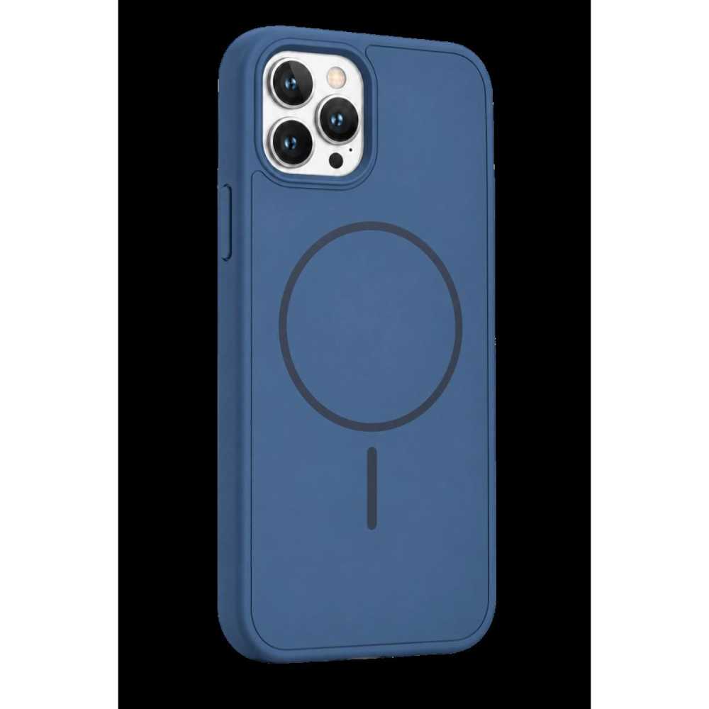 Newface Apple İphone 15 Pro Max Azus Magsafe Kapak - Mavi