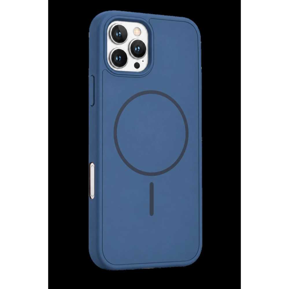 Newface Apple İphone 16 Pro Max Azus Magsafe Kapak - Mavi