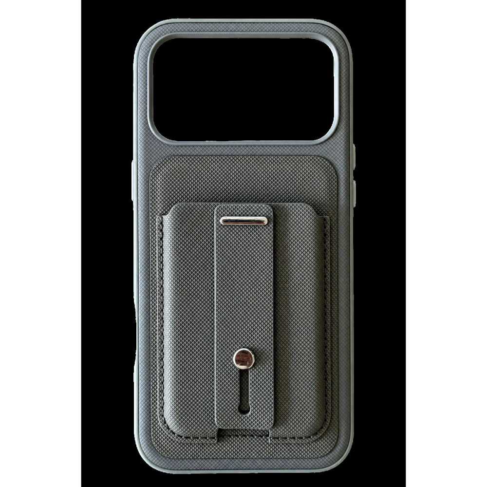 Newface Apple İphone 18 Pro Max/17 Pro Max Latte Kartvizitli Kapak - Koyu Gri