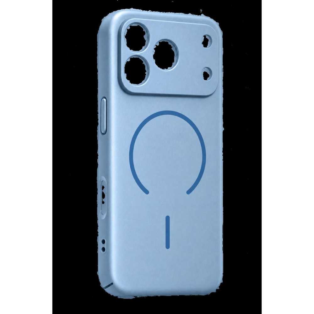 Newface Apple İphone 18 Pro Max Mika Pc Magsafe Kapak - Açık Mavi