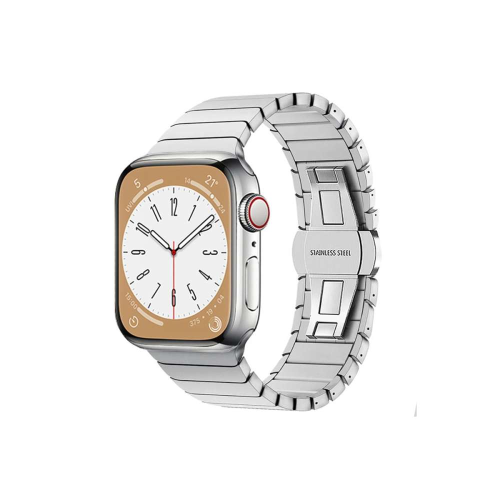 Newface Apple Watch 38mm Kr413 Fine Steel Kordon - Gümüş
