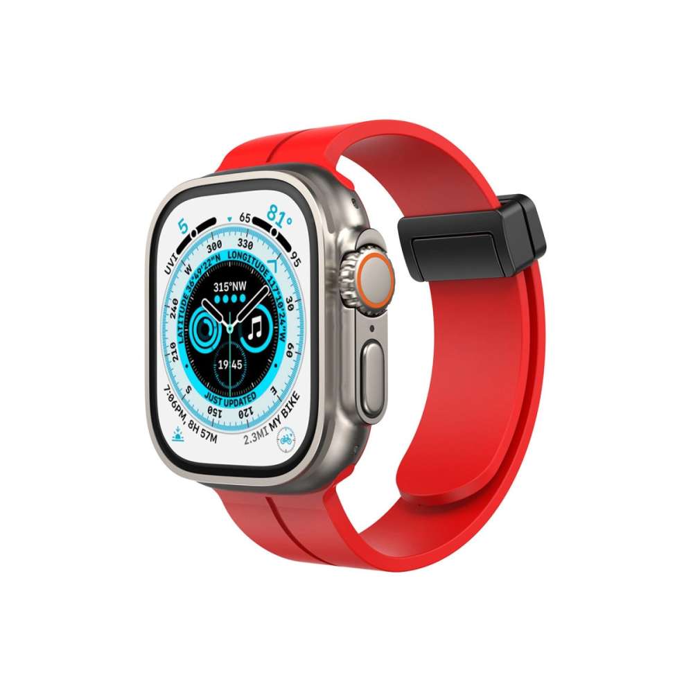 Newface Apple Watch 42mm Kr412 Elegance Stylısh Kordon - Kırmızı