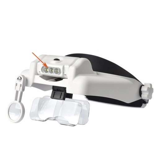 Nikula-3 Led Lambalı Şapka Tıp Büyüteç 3lensli- Mg81000s