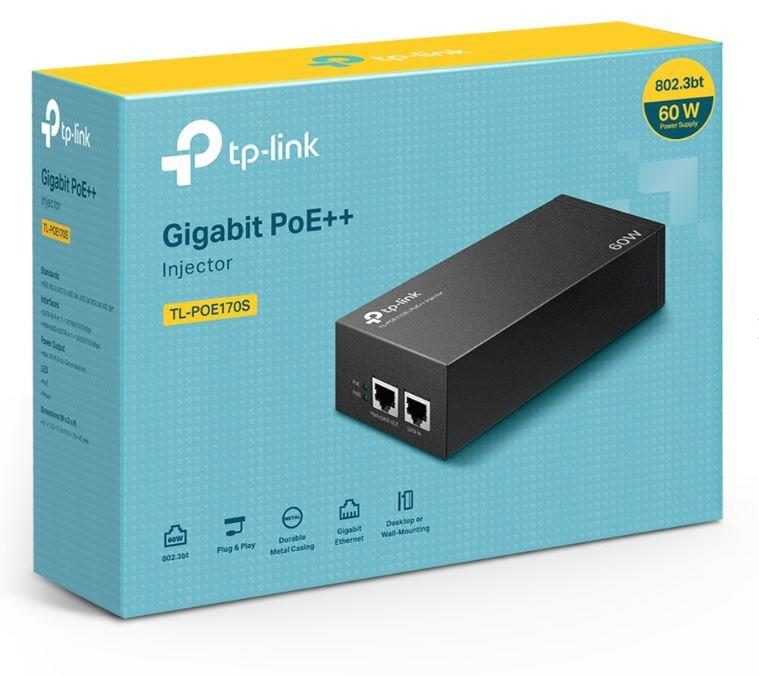OMADA TL-POE170S 48VOLT 60WATT GIGABIT PORT POE ADAPTÖR