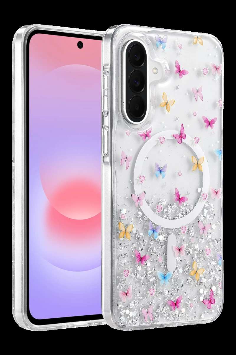 Onegif Galaxy A56 Misk Simli Magsafe Kapak - Desen 4