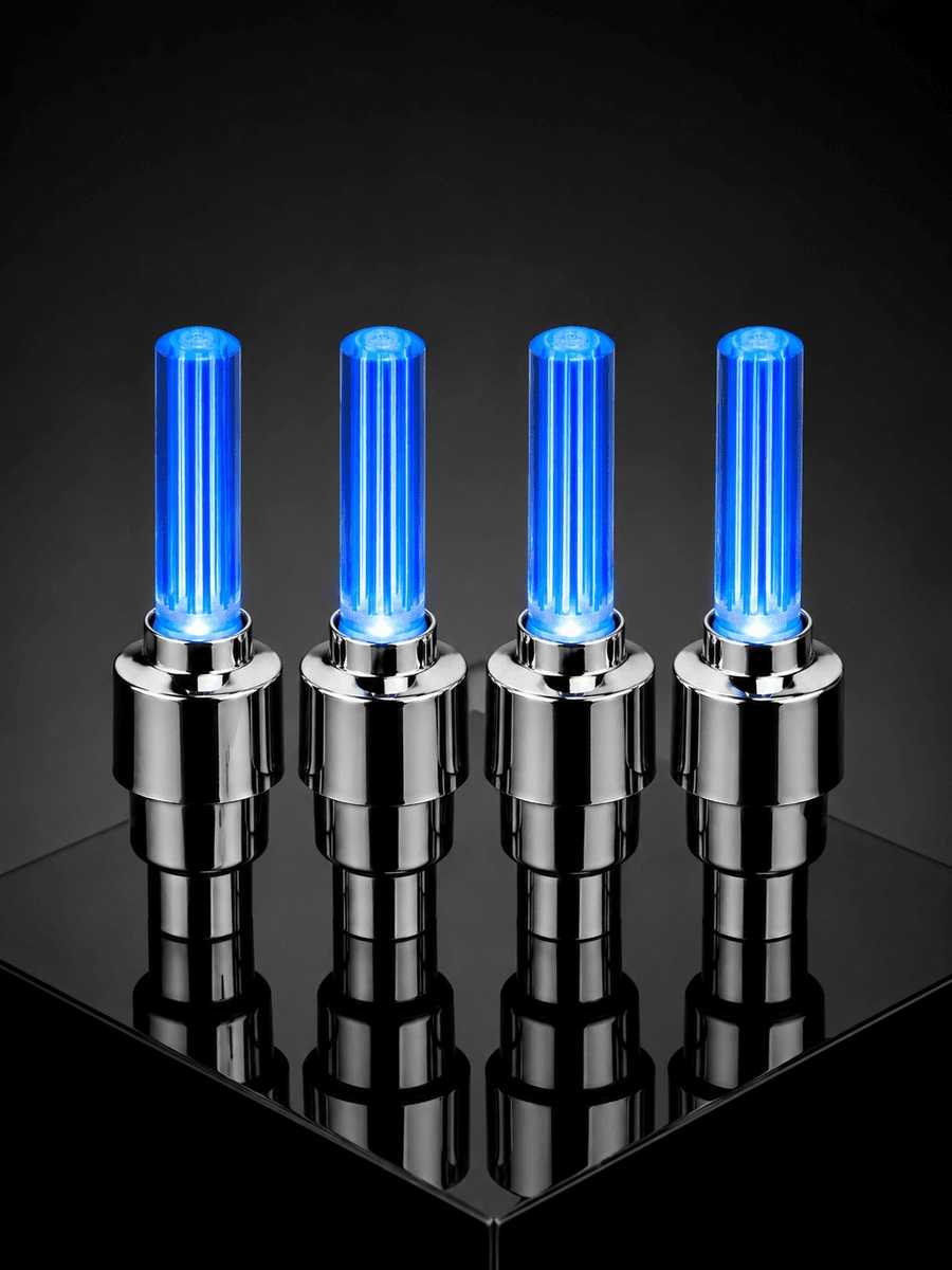 Otomatik Yanan LED Lastik Aksesuarı 4'lü Set
