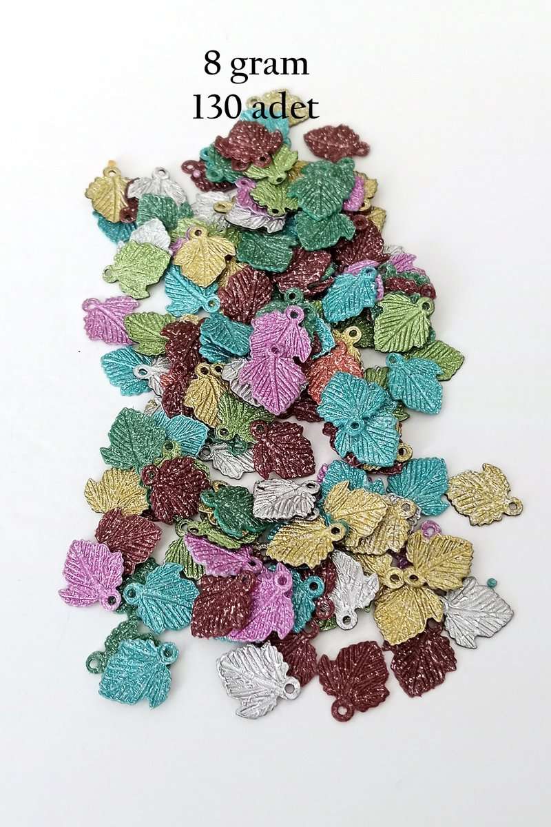 Oya Abiye Bileklik Kolye Pleksi Plastik Pul Karma Renk 8 gram 130 adet - BNC499