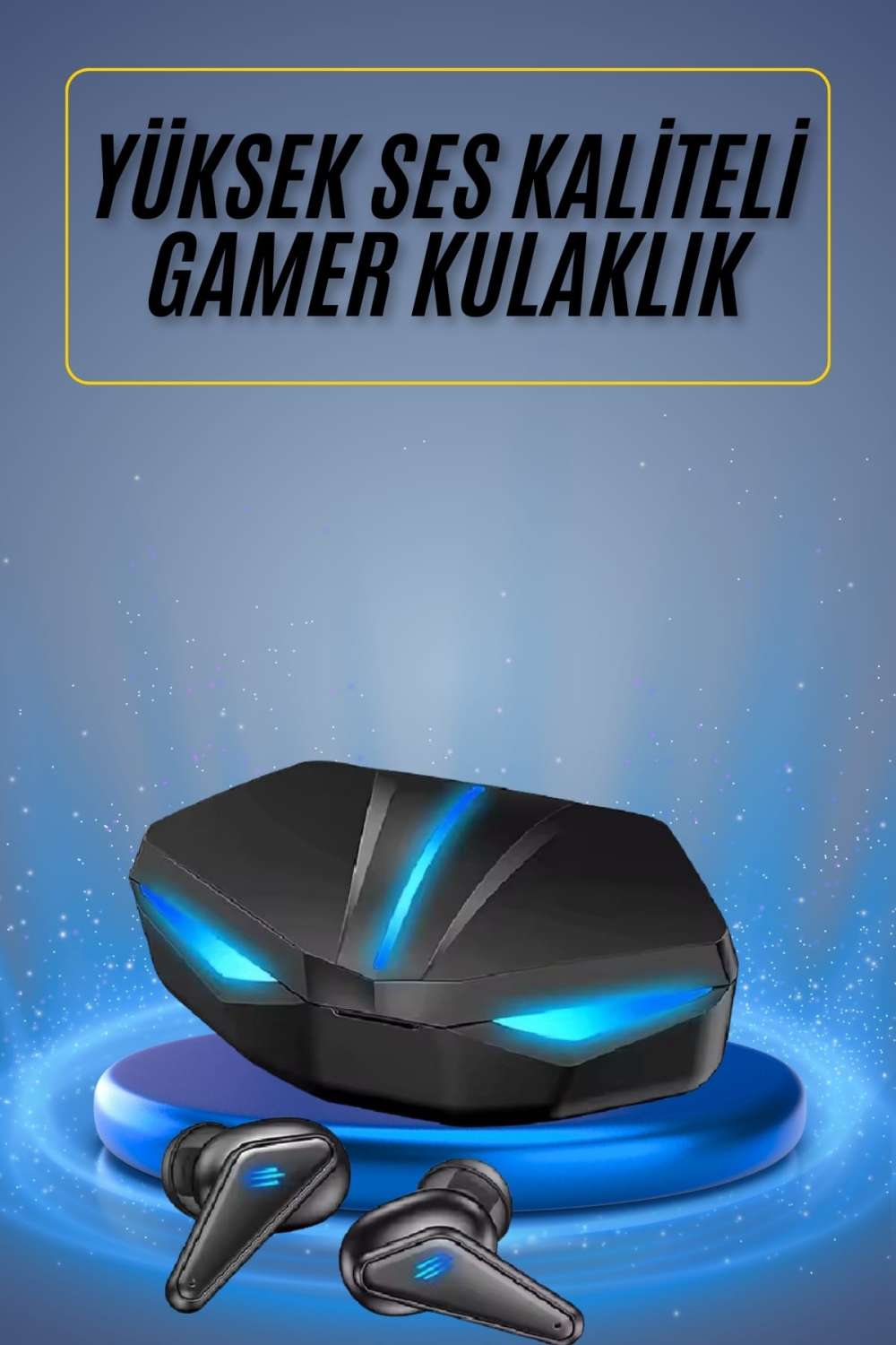 Oyuncu Kulaklığı Mikrofonlu Kablosuz  Kulaklık Powerbank Yüksek Ses Kaliteli
