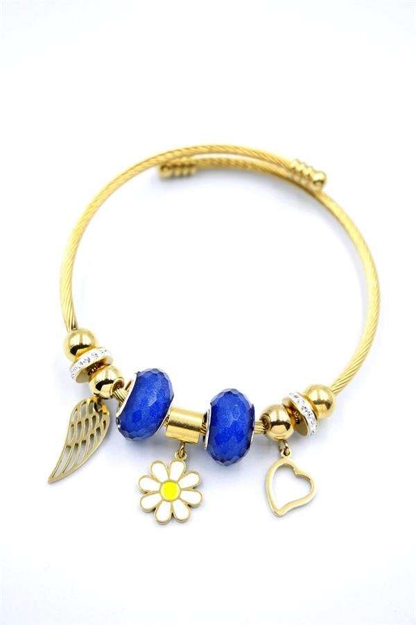 Papatya Charm Bilezik - Altın