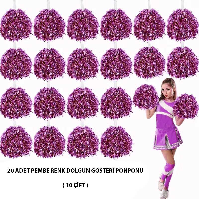 Pembe Renkli 23 Nisan 19 Mayıs 29 Ekim Ponpon Seti 20 Adet