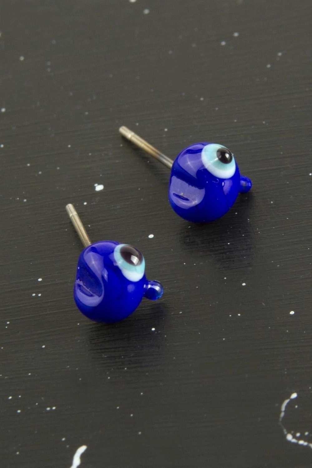 Penguen Cam Küpe