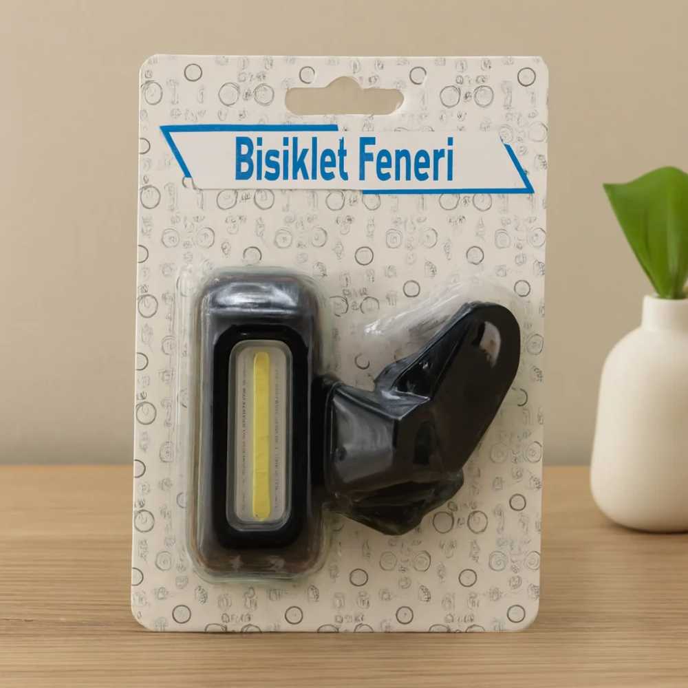 Pilli 4 Fonksiyonlu Bisiklet Feneri (Renkli & Beyaz)
