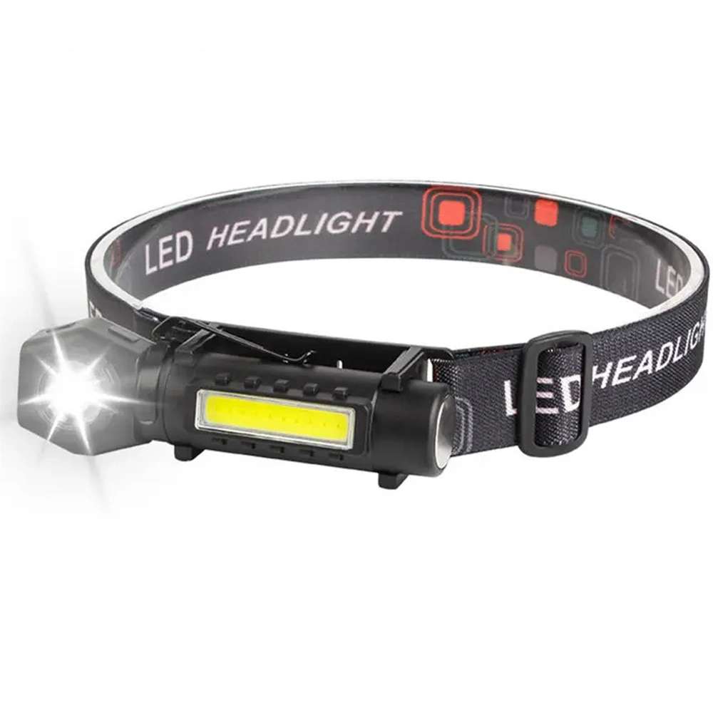 Pratik Şarjlı Mıknatıslı Kafa Lambası 10 cm LED