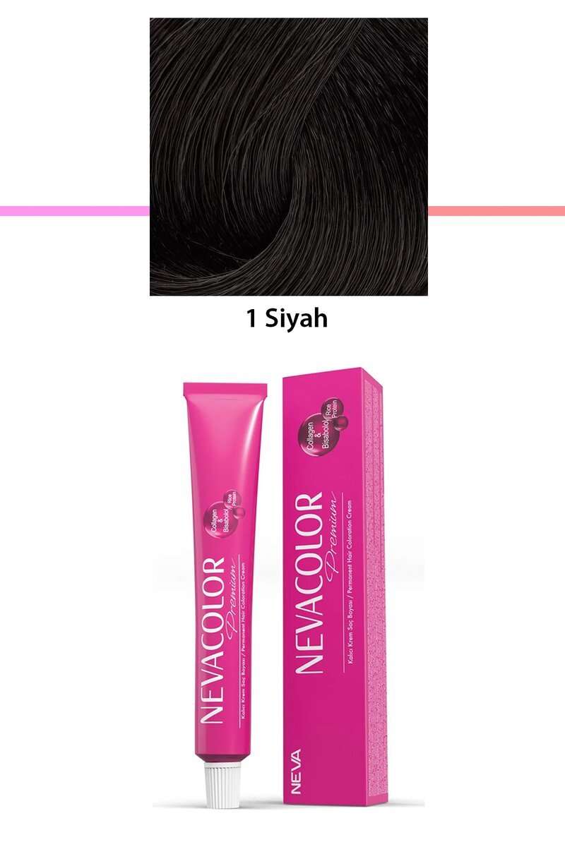 Premium 1 Siyah - Kalıcı Krem Saç Boyası 50 g Tüp