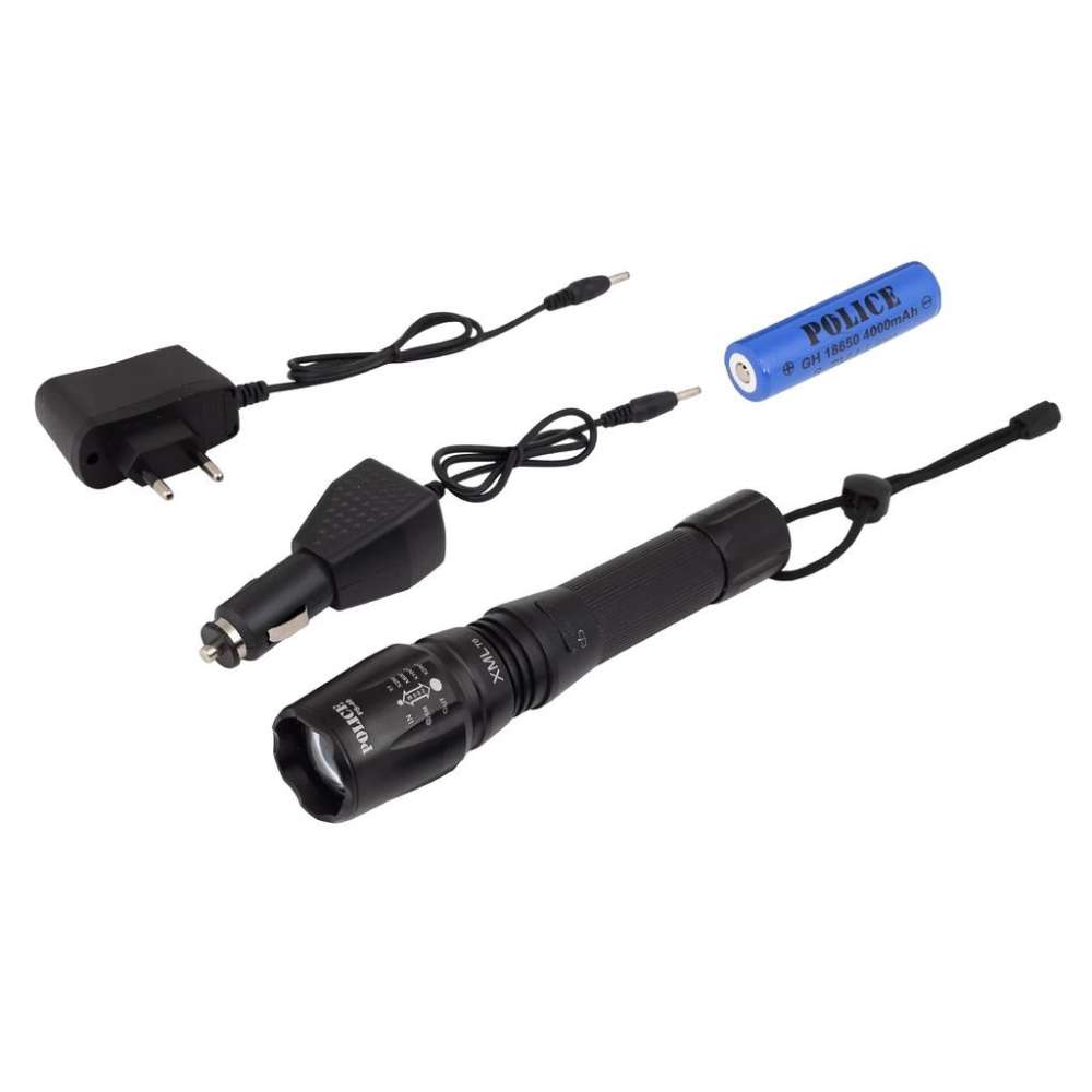 Ps-46 6 Led 5 Kademeli Zoomlu Şarjlı El Feneri