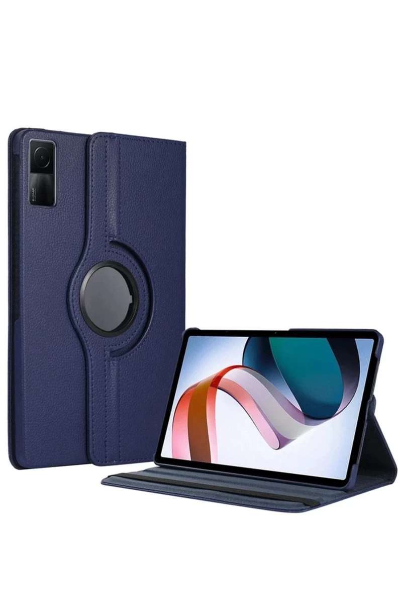 Redmi Pad SE 4G Kılıf 360 Tablet Deri Kılıf - Lacivert