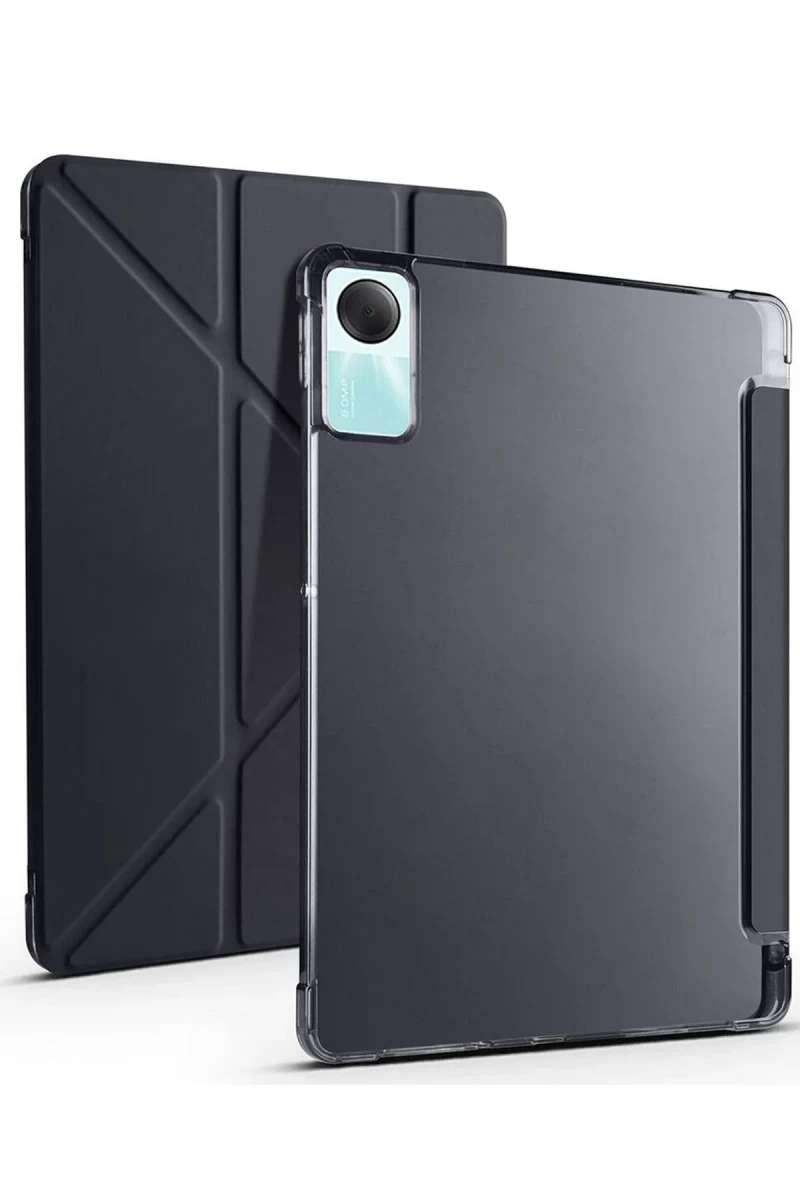 Redmi Pad SE 4G Kılıf Kalemlikli Mars Tablet Kılıfı - Siyah