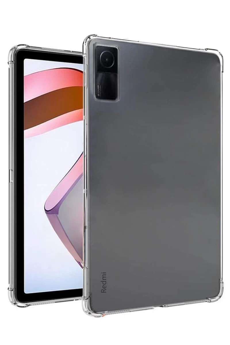 Redmi Pad SE Kılıf Anti Shock Tablet Silikon - Şeffaf