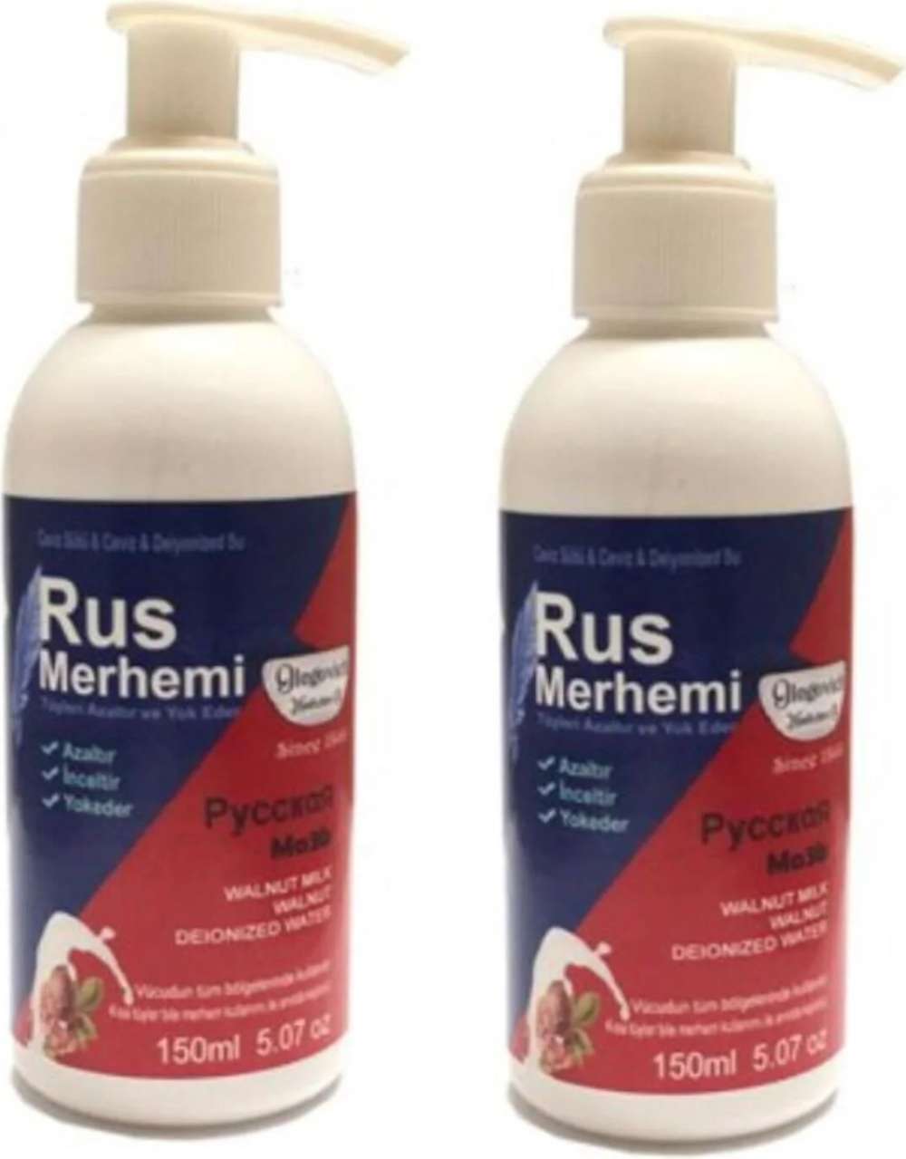 Rus Merhemi Tüy Dökücü Azaltıcı Kremi 150 ml x 2 Adet