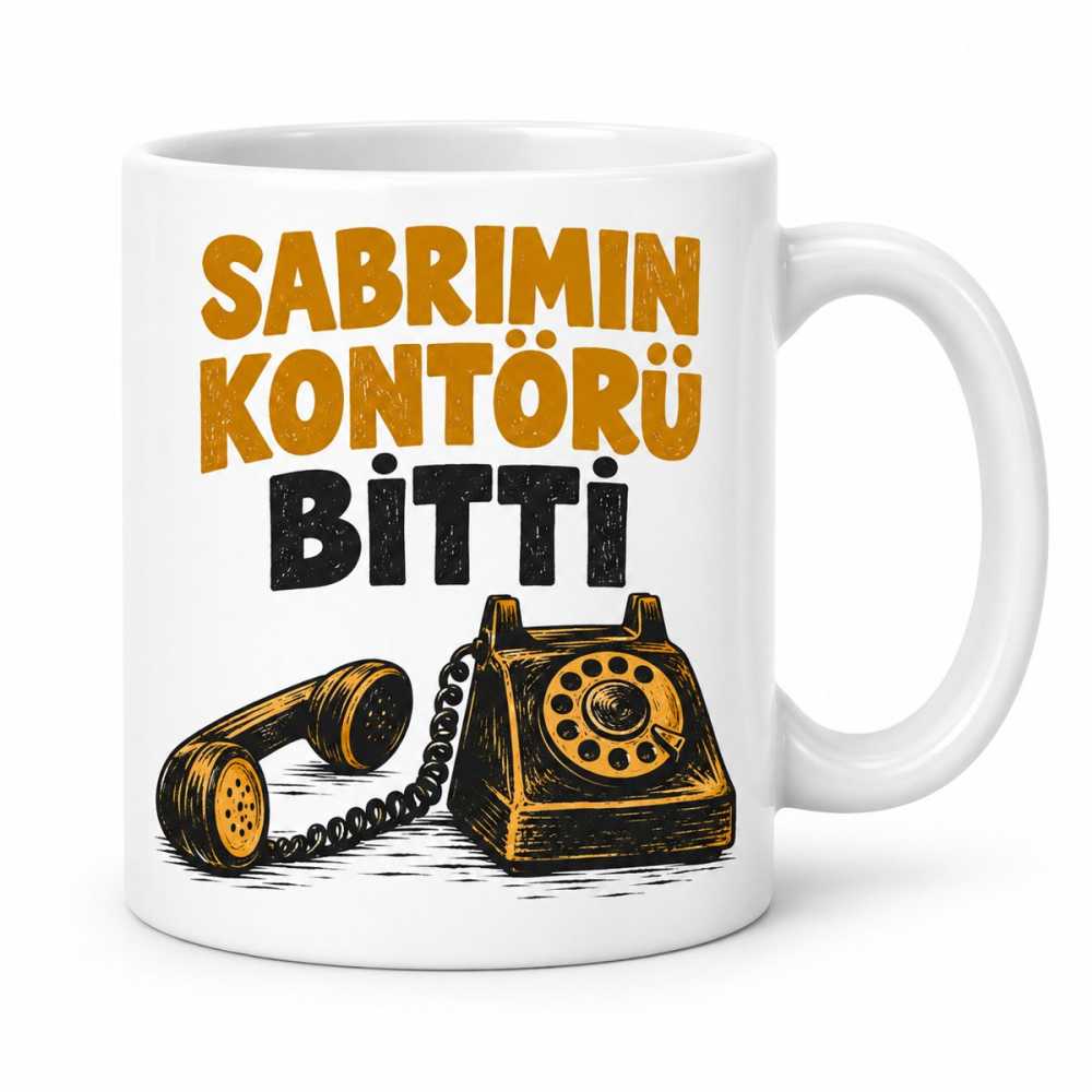 Sabır Kontörü Tasarımlı Porselen Kupa - MODEL 761