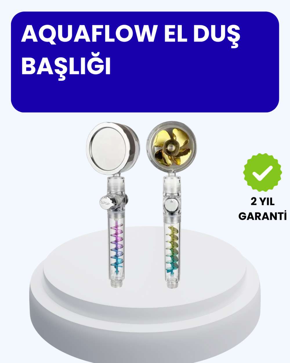 Sağanak Yağmur Etkili El Duşu – Start Stop Tuşlu Su Tasarruflu