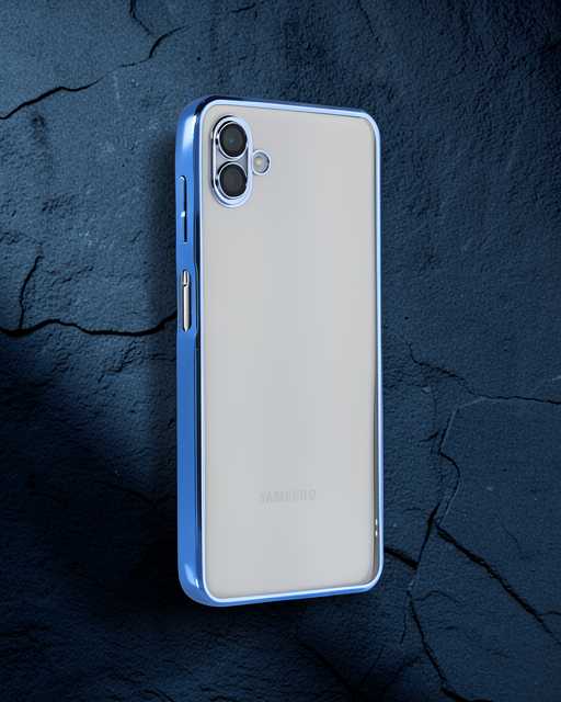 Samsung Galaxy A04 Kılıf Razer Lensli Silikon - Açık Mavi
