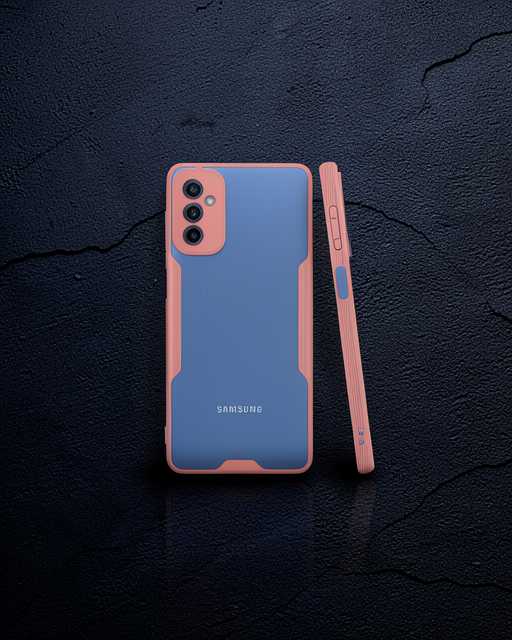 Samsung Galaxy M52 5g Kılıf Platin Silikon - Pembe