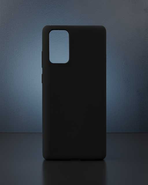 Samsung Galaxy Note 20 Kılıf Nano İçi Kadife Silikon - Siyah