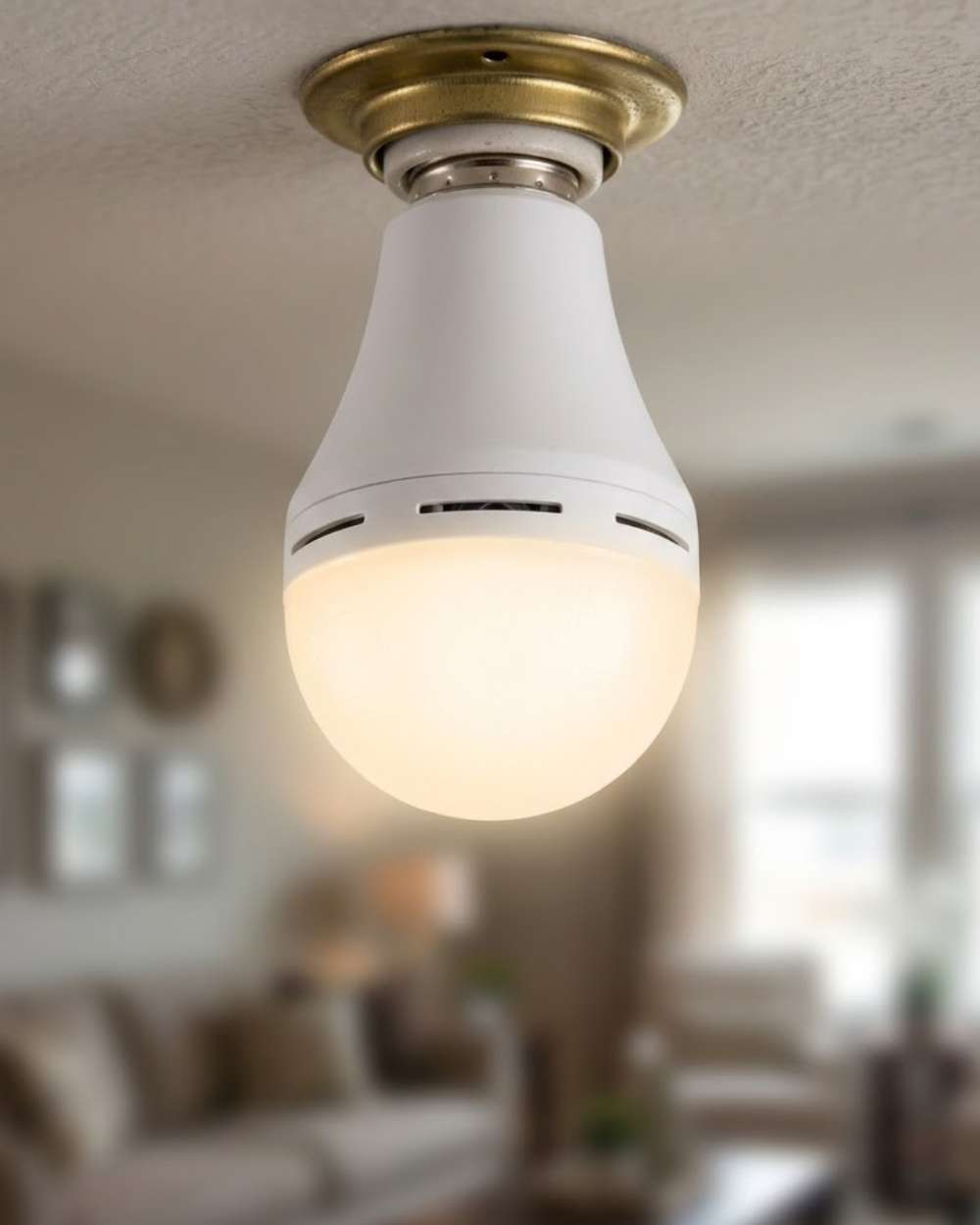 Şarjlı LED Ampul 6500K Soğuk Beyaz E27 Duy Enerji Tasarruflu