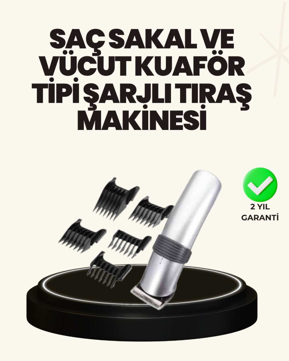 Şarjlı ve Kablosuz Tıraş Makinesi – Her Yerde Rahat Kullanım