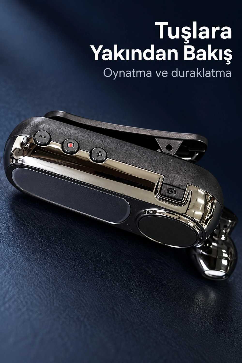 Sesli Bildirim Destekli Makaralı Bluetooth Kulaklık