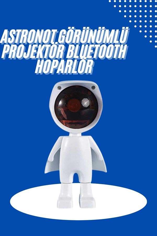 Sevimli Astronot Gökkuşağı Projektör Gece Lambası