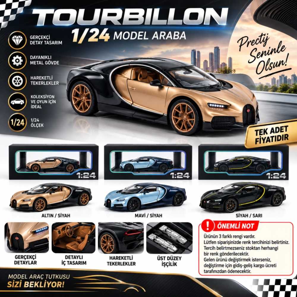 Şık 24 Tourbillon Saat 1 Adet Tasarım