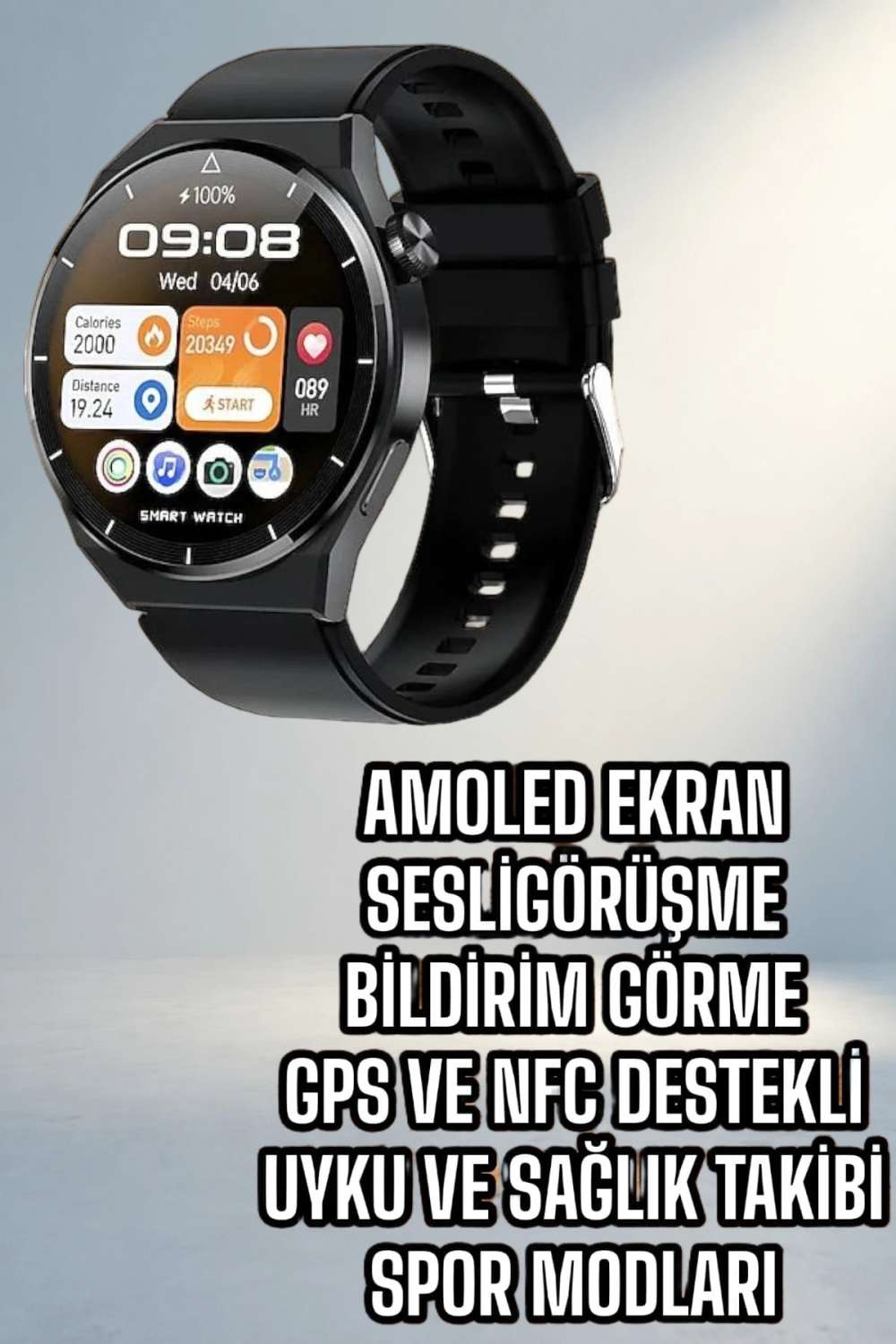 Şık Akıllı Saat ile Telefon Görüşmesi Yapabilme Özelliği