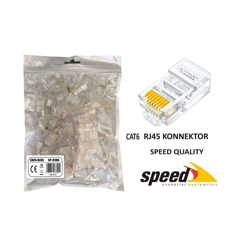 SP-U100 CAT6 RJ45 KONNEKTÖR 100 ADET