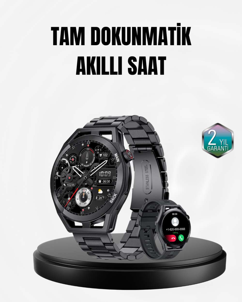 Spor ve Sağlık Takip Özellikli Akıllı Saat – Kalp Atış, Uyku ve Adım Ölçer Fonksiyonlu