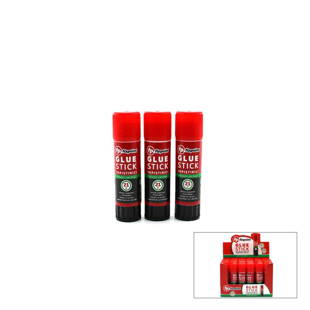 Stick Yapıştırıcı - Toksit İçermez - Temiz - Yıkanabilir - 21 gr 3'li Paket