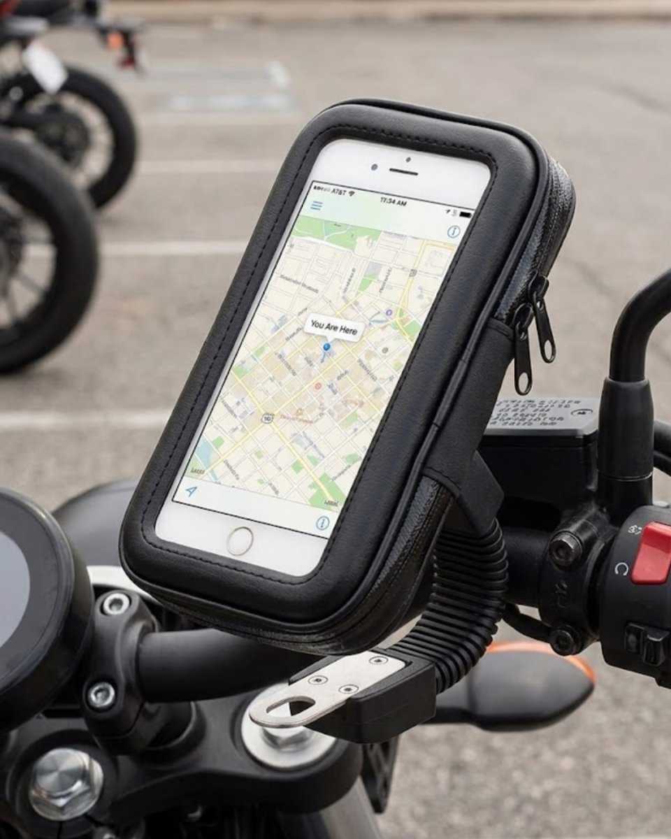 Su Geçirmez Motosiklet Scooter Telefon Standı Dokunmatik Ekranlı Bisiklet Tutucu