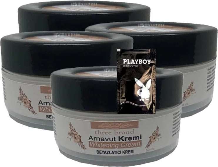 Süper Arnavut Kremi 4X50 ml Cilt Masaj Bakım Kremi 1 Adet Jel ile