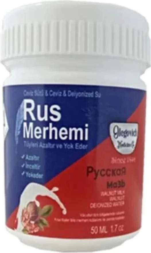Süper Olegovich Medicine Rus Merhemi Tüy Azaltıcı ve Yok Edici Bakım Kremi 50 ml x 1 Adet