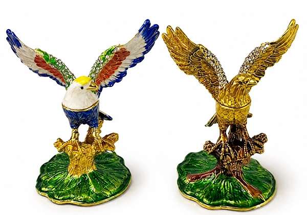 Swaroski Taşlı Kartal Figürü Tekli Alk5757