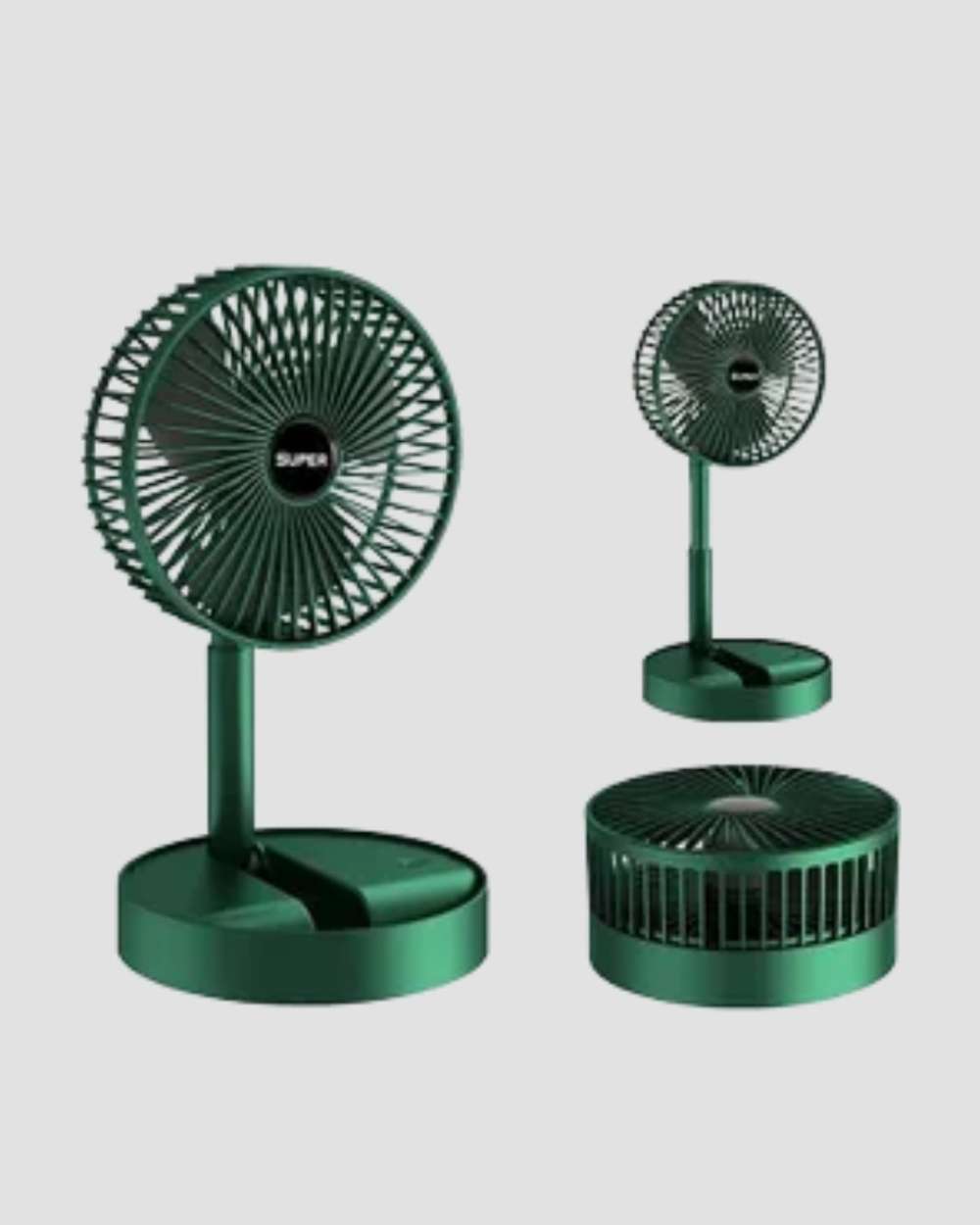 Taşınabilir 3 Kademe Hızlı Şarjlı Mini Fan - Katlanabilir Tasarım