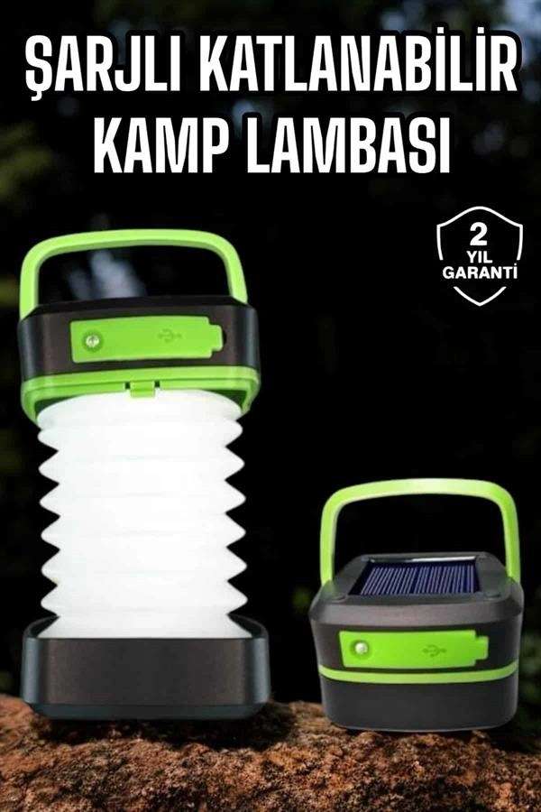 Taşınabilir Akordeon LED Lamba 1200 mAh Şarjlı El Feneri
