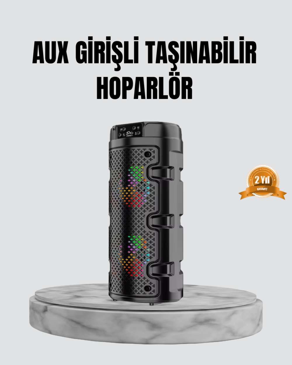 Taşınabilir Bluetooth Hoparlör Çift Sürücü Güçlü Bas HD Ses Çoklu Bağlantı