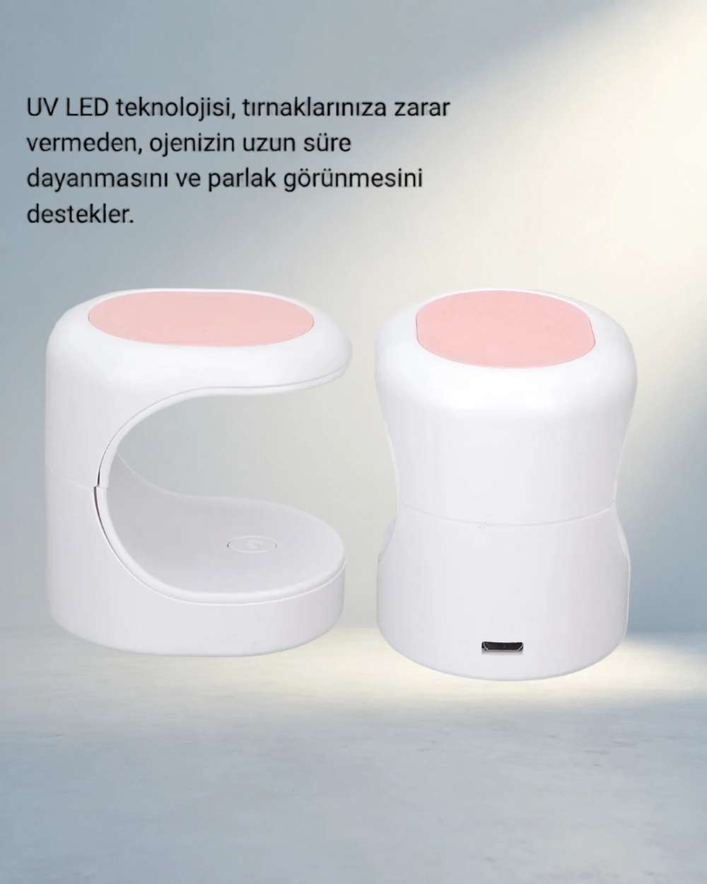 Taşınabilir LED Oje Kurutucu 3 LED Işık ile Hızlı Kuruma