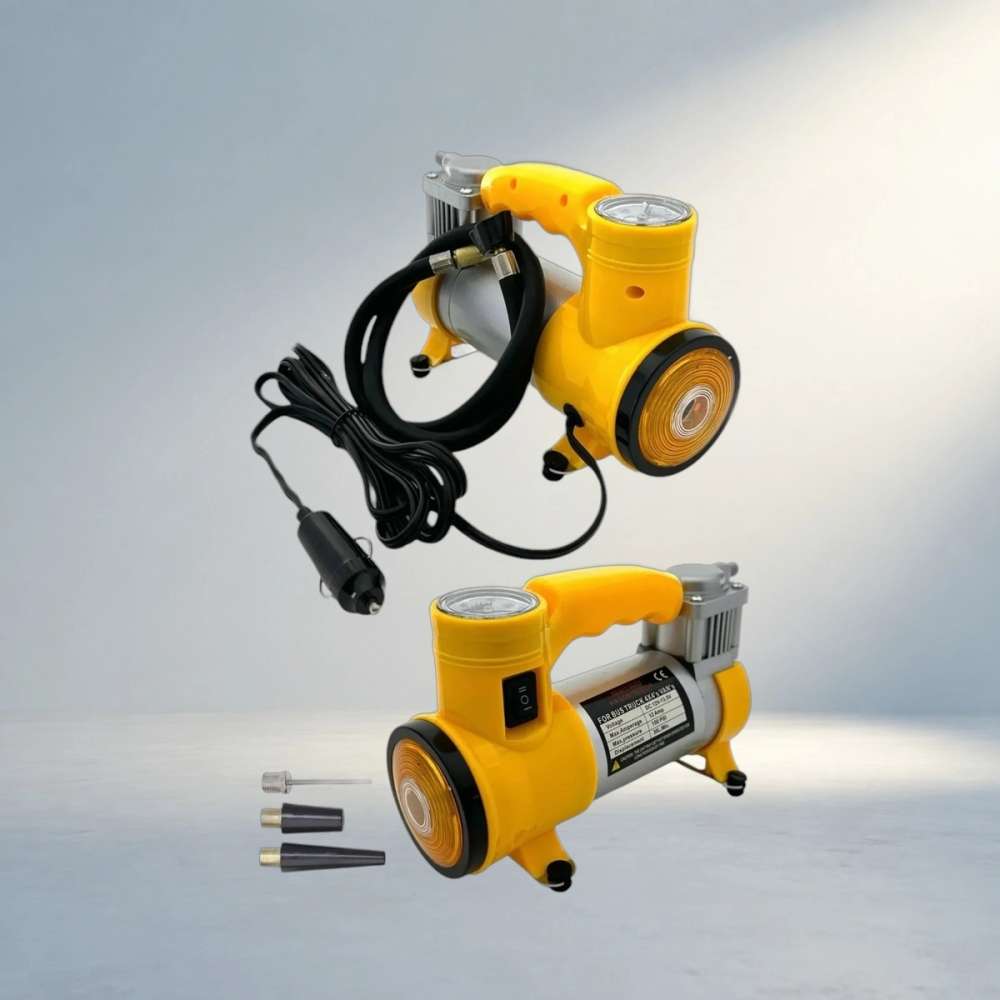 Taşınabilir Metal Hava Kompresörü 150 PSI Araba Lastik Şişirme Cihazı