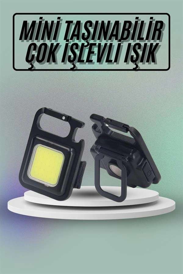 Taşınabilir Mıknatıslı Led Işık 3 Fonksiyonlu USB Şarjlı
