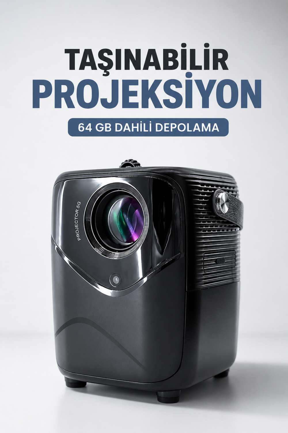 Taşınabilir Projeksiyon 64 GB Dahili Depolama