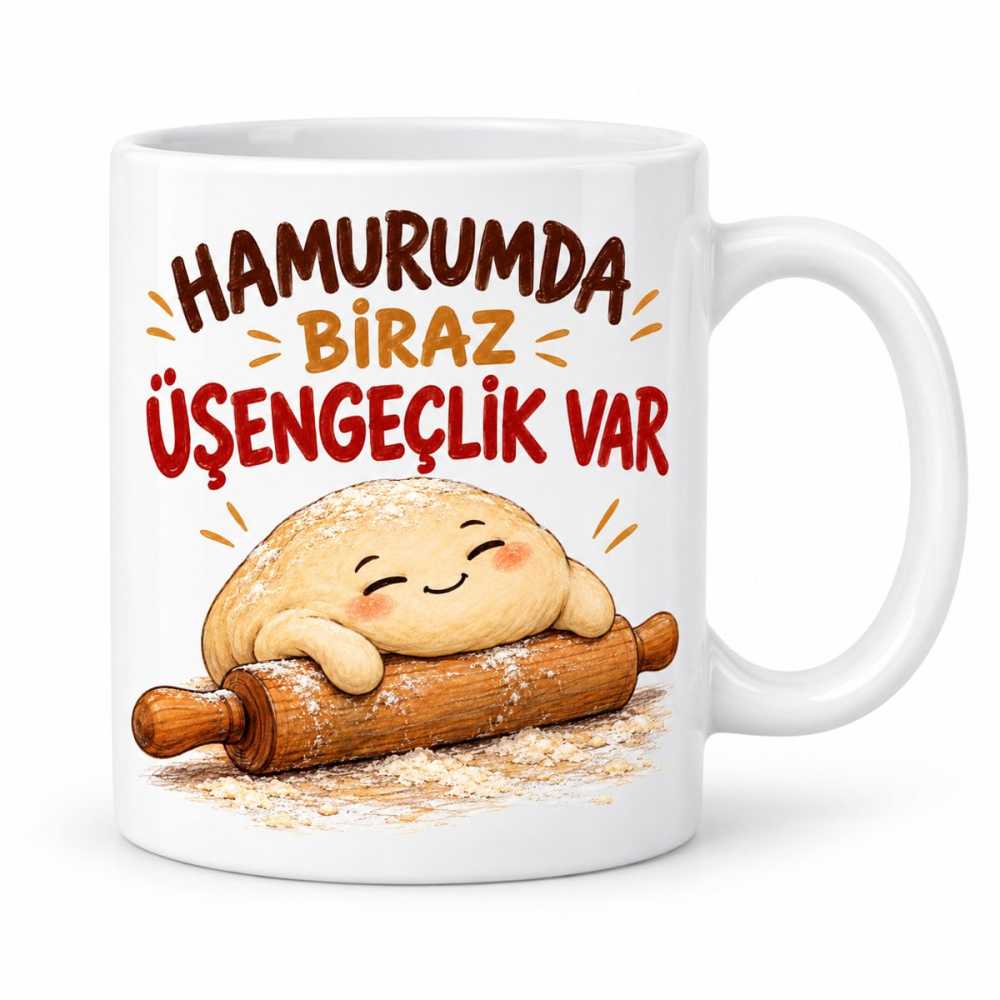 Tatlı Tembel Tasarımlı Porselen Kupa - MODEL 872